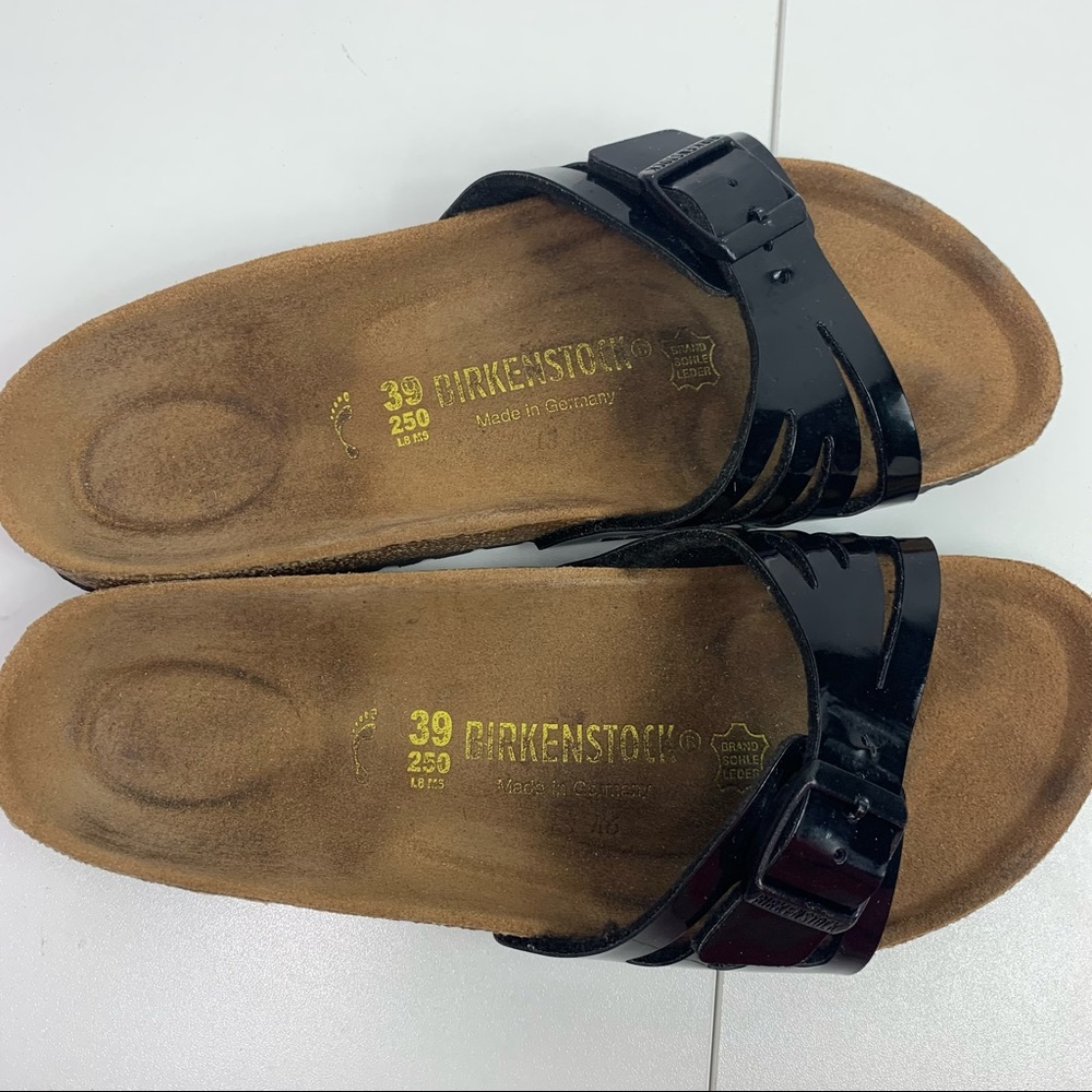 Birkenstock Black patent Sandals Women’s 8 - Picture 6 of 10